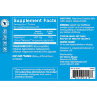 Thumbnail for The Vitamin Shoppe Magnesium Glycinate 400 MG - Muscle Relaxation, Bone Health & Calm Support, Gentle on Stomach (270 Tablets)