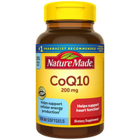 Thumbnail for Nature Made CoQ10 200 mg, Dietary Supplement for Heart Health and Cellular Energy Production, 100 Softgels, 100 Day Supply