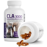 Thumbnail for Bronson CLA 3000 Extra High Potency Supports Healthy Weight Management Lean Muscle Mass Non-Stimulating Conjugated Linoleic Acid, 90 Softgels