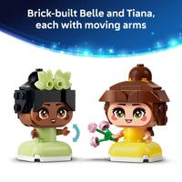 Thumbnail for LEGO Disney Princess Mini Belle & Tiana with Castle Building Toy - Princess Toy Figures & Playset for Girls & Boys, Ages 5+ - Gift for Birthday - 43291