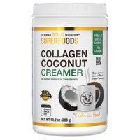 Thumbnail for California Gold Nutrition Superfoods, Collagen Coconut Creamer with Organic Coconut Milk Powder, Hydrolyzed Collagen Peptides, Organic Tapioca Maltodextrin, and Bamboo Extract, Unsweetened, 10.2 oz