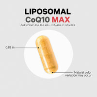 Thumbnail for Codeage Liposomal CoQ10 Max Supplement - 250 mg Coenzyme Q10 with Vitamin E Isomers Tocopherols - 2-Month Supply - 1 Capsule Per Serving - Liposomal Delivery - Non-GMO, Gluten-Free - 60 Capsules