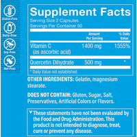 Thumbnail for The Vitamin Shoppe Quercetin with Vitamin C - Immune & Seasonal Support | Citrus-Free Bioflavonoid | 100 Capsules | Year-Round