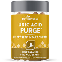 Thumbnail for Eu Natural Purge Uric Acid Flush - Eat & Drink What You Want - Uric Acid Support for Joints & Mobility with Celery Seed, Tart Cherry & Chanca Piedra - 60 Vegetarian Capsules