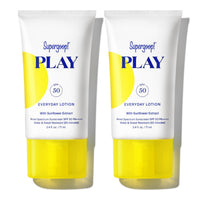 Thumbnail for Supergoop! PLAY Everyday Lotion SPF 50 - Broad Spectrum Body & Face Sunscreen - Great for Active Days - Fast Absorbing, Water & Sweat Resistant - 2.4 fl oz - 2 Pack