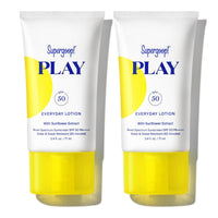 Thumbnail for Supergoop! PLAY Everyday Lotion SPF 50 - Broad Spectrum Body & Face Sunscreen for Sensitive Skin - Great for Active Days - Fast Absorbing, Water & Sweat Resistant - 2.4 fl oz - 2 Pack