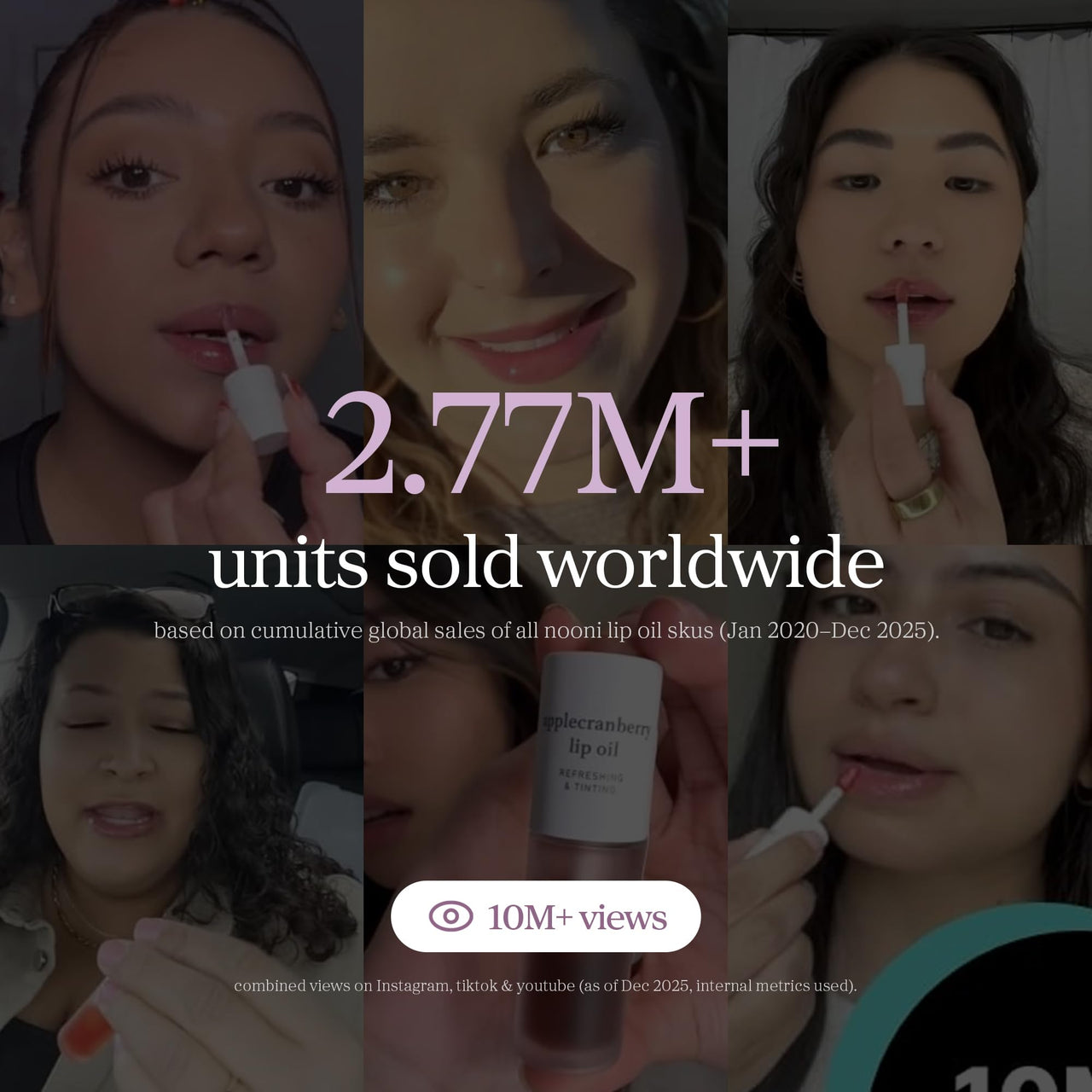 NOONI Korean Lip Oil - Appleblacktea | Long-Lasting, Moisturizing, Plumping, Revitalizing for Dry Lips, Waterproof, No Peel Off, Hydrating, Stocking Stuffers, Teen Girl Gifts, 0.12 FL Oz