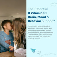 Thumbnail for Organic Kids L-Methylfolate + Methyl B12 Cofactor - MTHFR Sublingual Form - 5-MTHF, Superior Form of Folate - Adjustable Dosing for All Ages - Mood, Behavior, Cognition - Organic Berry Flavor, 1 Fl oz