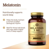 Thumbnail for Solgar Melatonin 5 mg, 120 Nuggets - Helps Promote Relaxation & Rest - Clinically Studied Melatonin - Vegan, Gluten Free, Dairy Free, Kosher - 120 Servings