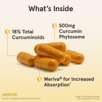 Thumbnail for Jarrow Formulas Curcumin Phytosome 500 mg - 60 Veggie Capsules - Formulated with Meriva - Antioxidant Support Supplement - Joint Health & Support - 60 Servings