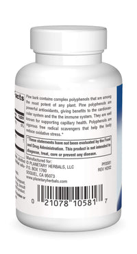 Thumbnail for Planetary Herbals FS Pine Bark Extract Tablets, 150 mg, 60 Count