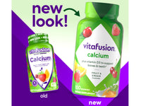 Thumbnail for Vitafusion Calcium, Gummy JKHyWW Vitamins for Adults, 500 mg, 100 Count (Pack of 2)