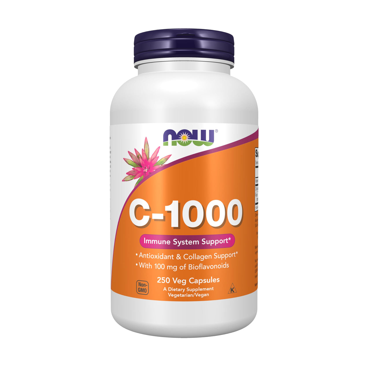 NOW Foods Supplements, Vitamin C-1,000 with 100 mg of Bioflavonoids, Antioxidant Protection*, 250 Veg Capsules