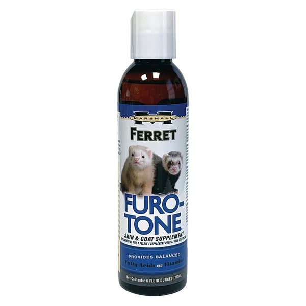 Marshall Pet Products Natural Furo-Tone Pet Pharmaceutical Grade Skin & Coat Liquid Supplement with Fatty Acids and Vitamins, for Ferrets, 6 oz