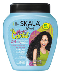 Thumbnail for SKALA Hair Type 3ABC Mais Cachos - More Curls Eliminate Anti Frizz, For Curly Hair 2 in 1 Conditioning Treatment Cream and Cream To Comb - 35.2Oz