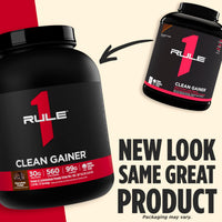 Thumbnail for Rule 1 Proteins Clean Gainer - High-Protein Lean Gain Formula with 560 Calories, 30g of Full-Spectrum Protein, Over 90g Carbs, Under 6g of Fat (15 Servings, Cookies & Crème)