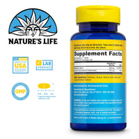 Thumbnail for Nature's Life Vitamin B-2 250 mg - Vitamin B2 Energy Pills for Metabolism Support - High-Potency Riboflavin Plus Calcium Supplement - One Per Day - 100 Servings, 100 Tablets