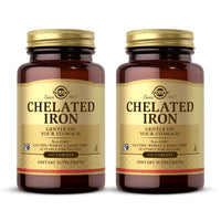 Thumbnail for Solgar Chelated Iron - 100 Tablets, Pack of 2 - Gentle on Your Stomach - Non-GMO, Vegan, Gluten Free, Dairy Free, Kosher - 200 Total Servings
