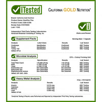 Thumbnail for California Gold Nutrition Fungiology, MushRex Plus, Full-Spectrum Ten Mushroom Complex with Agaricus, Chaga, Cordyceps, and Lion's Mane, 120 Plantcaps