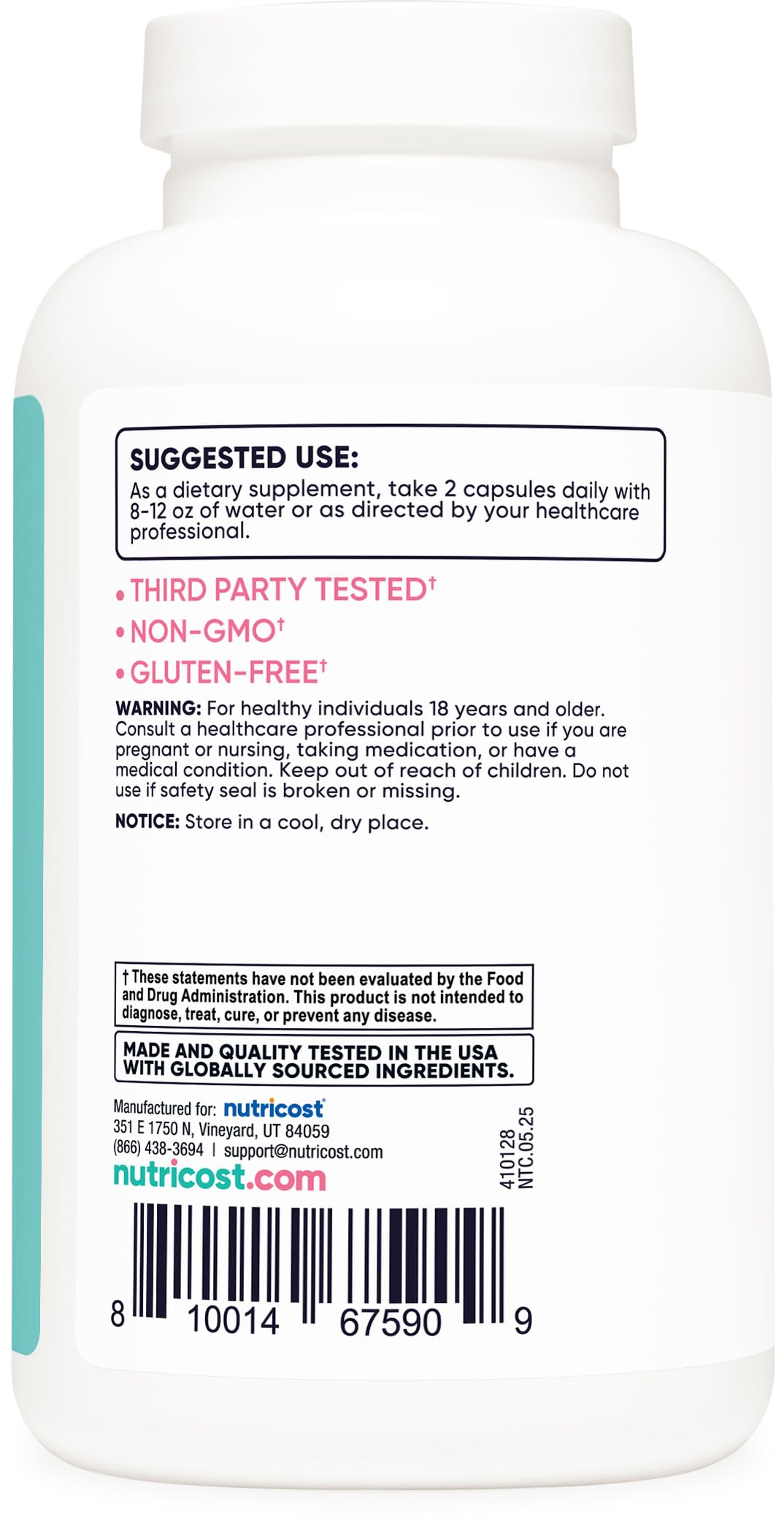 Nutricost Cranberry Extract for Women 35,000mg Equivalent from 700mg of 50:1 Extract, 180 Capsules for 90 Servings – with Vitamin C, Uva Ursi & Dandelion Root, Vegan, GMO-Free & Gluten-Free