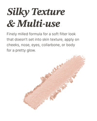 Thumbnail for Glint Highlighter Special Set (Dewy Moon(Set), 0.08oz + Fan Brush) - Baked Highlighter for Natural Glow. Korean Makeup by LG Beauty. Rich Pigment, Silky Touch, Shimmer.