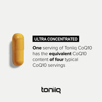 Thumbnail for Toniiq CoQ10 400mg Extra Strength - Ultra High Purity - Liposomal for Superior Absorption - 98% Purified - Third-Party Tested, 120 Veggie Capsules