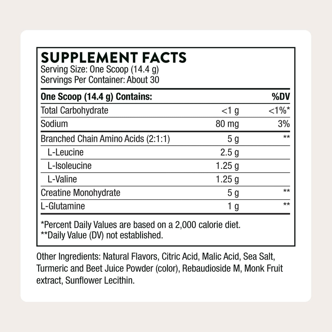THORNE - Creatine + BCAAs - Micronized Creatine Monohydrate + BCAA Powder - Support for Muscles, Exercise Endurance & Recovery* - for Women & Men - Peach Mango - NSF Certified for Sport - 30 Servings