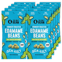 Thumbnail for The Only Bean Crunchy Dry Roasted Edamame Snacks (Sea Salt), Healthy High Protein(11g) Keto Food, Low Carb Gluten Free Office Vegan Food 100 Calorie Snack Pack, 0.9oz 10 Pack