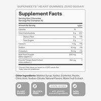 Thumbnail for Humann SuperBeets Heart Gummies Zero Sugar - Beet Gummy with Energy Support, Grape Seed Extract & Beetroot Powder - 60 Count