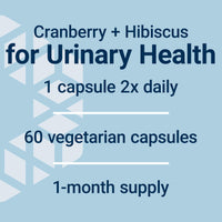 Thumbnail for Life Extension Optimized Cran-Max®, Cranberry Whole Fruit Concentrate with Hibiscus Extract, Best in Class Support for Female Urinary Tract Health, Gluten-Free, Vegetarian, Non-GMO, 60 Capsules