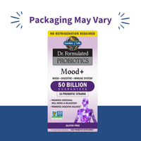 Thumbnail for Garden of Life Probiotics Mood+ Dr Formulated Acidophilus Probiotic Supplement - Promotes Emotional Well-Being, Relaxation and Digestive Balance - Ashwagandha for Stress Management, 60 Veggie Caps