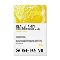 Thumbnail for SOME BY MI Real Vitamin Brightening Care Mask - Pack of 10 - Made from Vitamin for Dull-Looking Skin - Daily Vegan Korean Sheet Mask for Skin Brightening and Moistuizing - Korean Skin Care