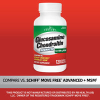Thumbnail for 21st Century Healthcare Glucosamine Chondroitin Advanced 120 Tabs (27291)