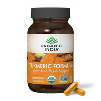 Thumbnail for ORGANIC INDIA Turmeric Curcumin Herbal Supplement - Joint Mobility & Immune System Support, Healthy Inflammatory Response, Whole Root Supplement, Organic Trikatu, USDA Certified Organic - 90 Capsules