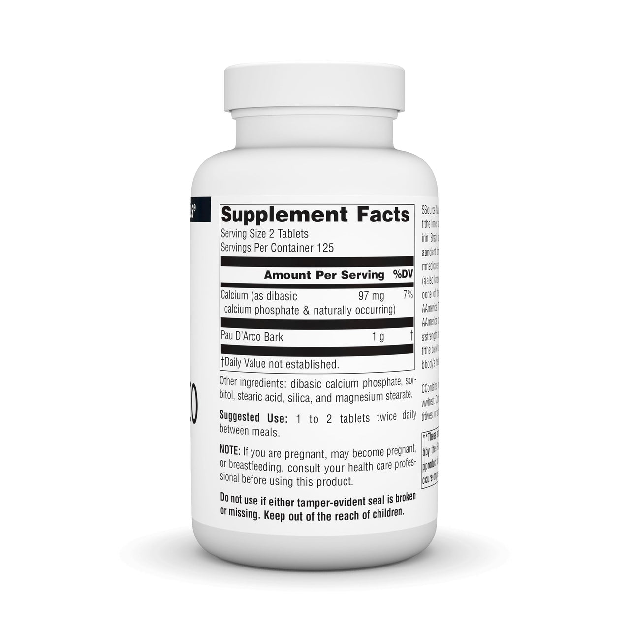Source Naturals PAU D'Arco Dietary Supplement - 250 Tablets