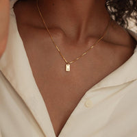 Thumbnail for Initial Necklaces for Women 14K Gold Plated Letter Necklace Dainty Name Pendant Necklace Personalized Christmas Gifts for Women Trendy Gold Jewelry