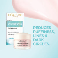 Thumbnail for L'Oreal Paris Dermo-Expertise Eye Defense Eye Cream with Caffeine and Hyaluronic Acid 0.5 oz