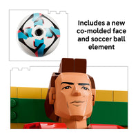 Thumbnail for LEGO Editions Cristiano Ronaldo – Soccer Legend - Building Set for Boys & Girls, Ages 12+ - Collectible Soccer Gift with Plaque - Kids Bedroom or Shelf Decor - 43016