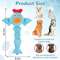 Thumbnail for Fuufome Squeaky Dog Toys for Medium and Small Dogs-Interactive Tug of War Toy for Puppy Teething,Great Plush Dog Toy for Dogs to Keep Them Busy