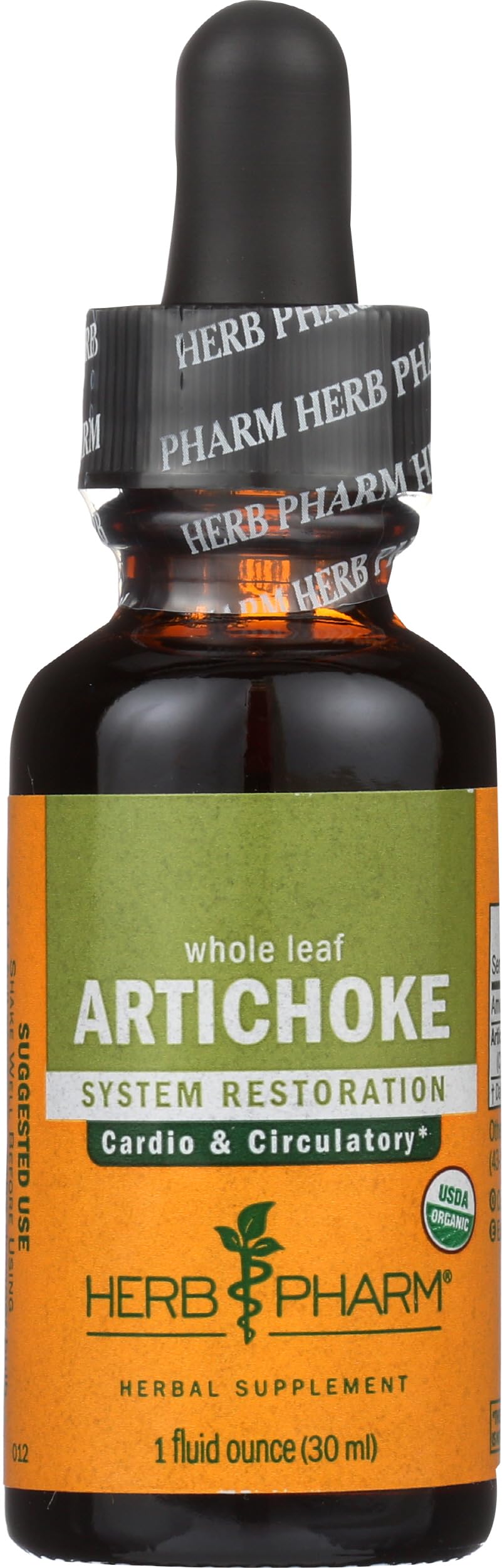 Herb Pharm Certified Organic Artichoke Liquid Extract for Cardiovascular and Circulatory Support - 1 Ounce