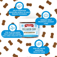 Thumbnail for The Missing Link Collagen Care Skin & Coat Soft Chews 60ct - Daily Hair Growth, Healthy Skin & Strong Nails Support for Dogs