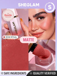 Thumbnail for SHEGLAM Color Bloom Liquid Blush Makeup for Cheeks Matte Finish - Rose Ritual