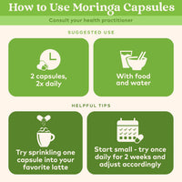 Thumbnail for ORGANIC INDIA Moringa Herbal Supplement - Green Superfood, Nutrient Dense, Pure Plant Protein, Vitamin A, E, K, Iron, Calcium, Fiber, Vegan, Gluten-Free, USDA Certified Organic - 90 Capsules
