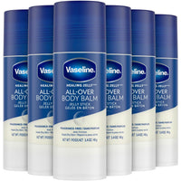 Thumbnail for Vaseline All Over Body Balm Jelly Stick, Travel Size – Chafing Stick, Lotion for Extremely Dry Skin, Petroleum Jelly Sticks with Vitamin E for Glowing Skin, Unscented, 1.4 Oz Ea (Pack of 6)