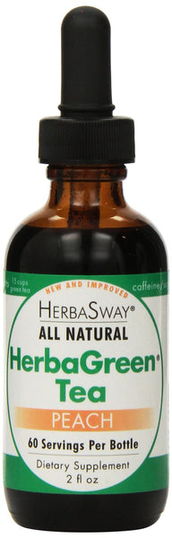 HerbaSway HerbaGreen Tea, Impeccably Peach, 2 Ounce