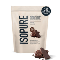 Thumbnail for Isopure Low Carb 100% Pure Whey Isolate Protein Powder, Lactose Free, Gluten Free, With Vitamins, Dark Chocolate, 25g Protein Per Serving, 1 Lb, 14 Servings (Packaging May Vary)