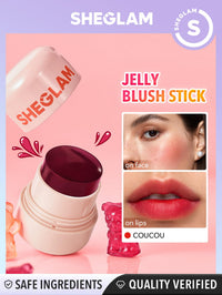 Thumbnail for SHEGLAM Jelly-Licious Hydrating Lip & Blush Tint-Coucou