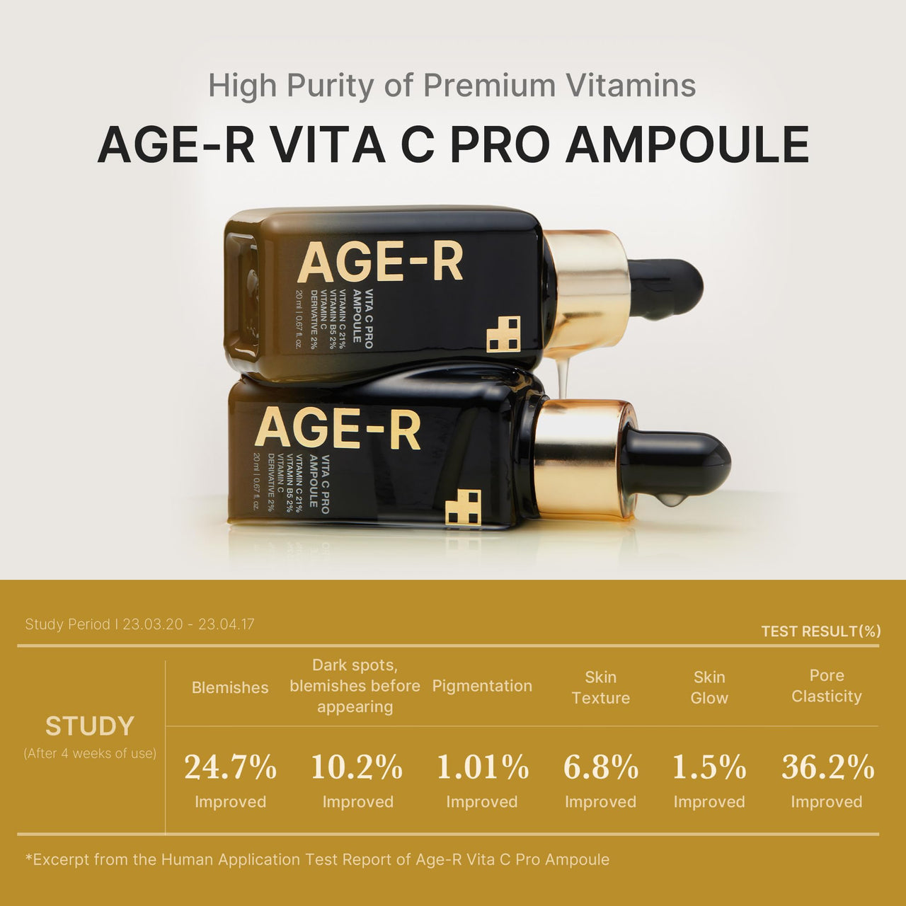 Medicube Age-R Vita C Pro Ampoule -Vitamin C Serum for Pigmentation, Uneven Skin Tone, and Hydration - Boost Absorption and Radiance by up to 780% with Age-R Booster Pro