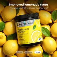 Thumbnail for KEY NUTRIENTS Multivitamin Electrolytes Powder No Sugar - Refreshing Lemonade Electrolyte Powder - Sodium & Energy Supplement - Hydration Powder - No Calories - 90 Servings - Made in USA
