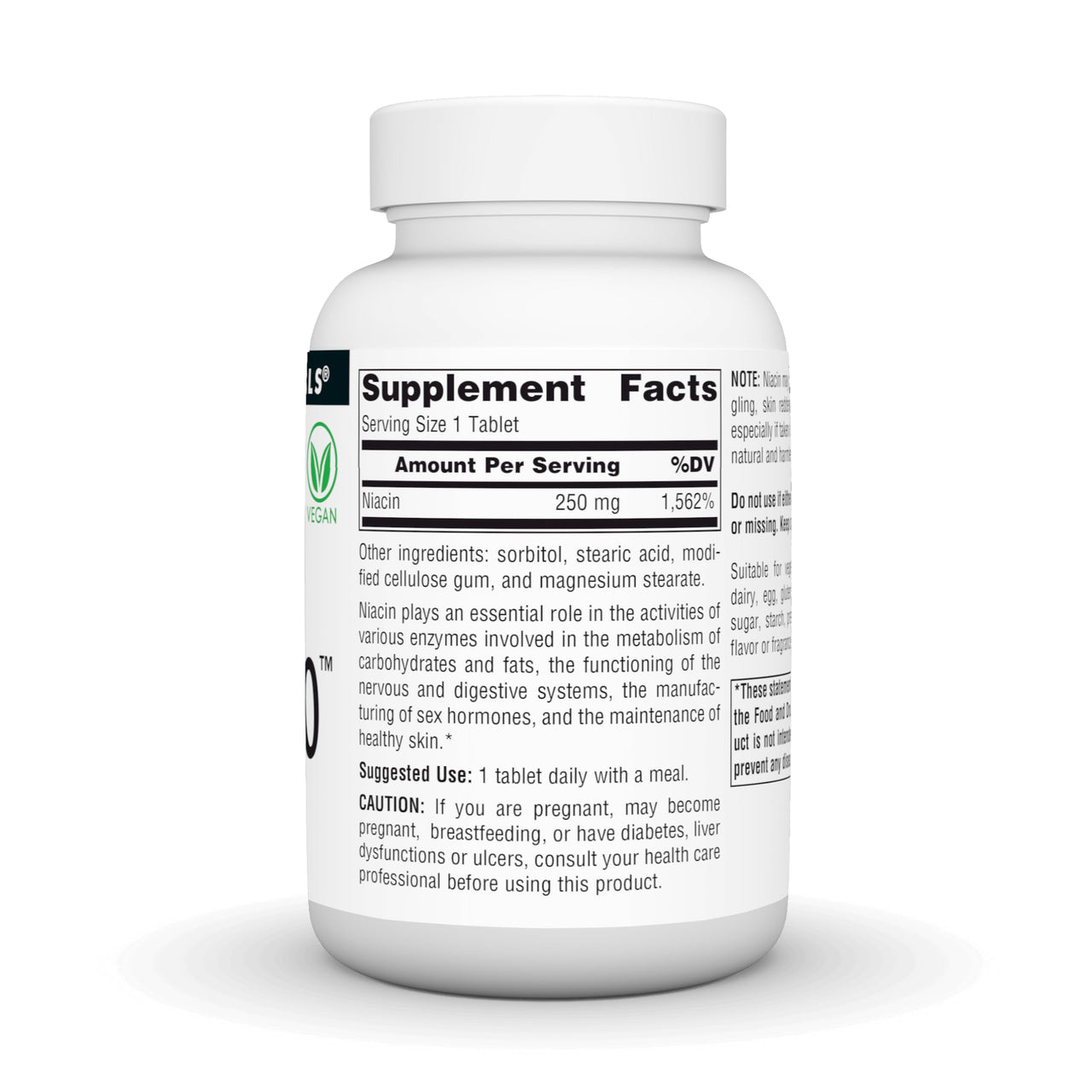 Source Naturals Niacin 250, Vegan Vitamin B-3 Tablets, 250 Count